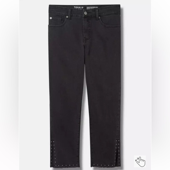 Torrid Perfect Boyfriend Midrise Stretch Ankle Jeans Size 10 - Picture 7 of 7